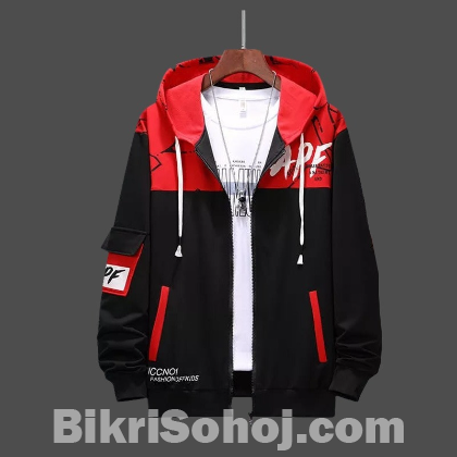 Stylish Color Combined Hoodie